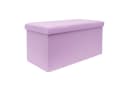 Intirilife Sitzhocker Rosa mit Stauraum und Deckel Bild 2