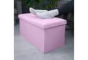 Intirilife Sitzhocker Rosa mit Stauraum und Deckel Bild 4