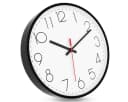 Intirilife Wanduhr Schwarz-Weiß Lautlos Quarzuhr Bild 1