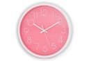 Intirilife Wanduhr Lautlos Weiß/Rosa Modernes Quarzwerk Bild 2