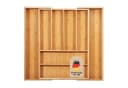 Intirilife Besteckkasten Organizer Bambus 8 Fächer Ausziehbar Braun Bild 2