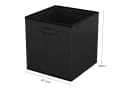 Intirilife Aufbewahrungsbox 6er Set Faltbar Schwarz Bild 1