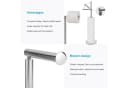 Intirilife Toilettenpapierhalter Freistehend Silber Bild 3