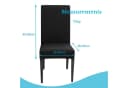 Intirilife Stuhlhusse Schwarz Elastisch 38-45 cm Bild 5