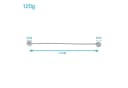 Intirilife Raffhalter Set Grau 2-teilig Magnetisch Bohrlös Bild 1