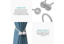 Intirilife Raffhalter Set Grau 2-teilig Magnetisch Bohrlös Bild 3