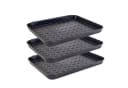 Intirilife Schuhabtropfschale 3er-Set Schwarz Kunststoff Bild 2