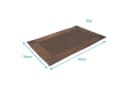 Intirilife Platzset 6-tlg. Braun PVC abwischbar hitzebeständig Bild 1