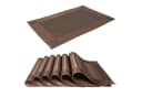 Intirilife Platzset 6-tlg. Braun PVC abwischbar hitzebeständig Bild 2