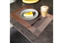 Intirilife Platzset 6-tlg. Braun PVC abwischbar hitzebeständig Bild 5