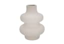 Intirilife Keramikvase Creme Weiß Spiraldesign 11.5 x 15.5 cm Bild 2