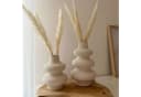 Intirilife Keramikvase Creme Weiß Spiraldesign 11.5 x 15.5 cm Bild 5