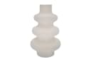 Intirilife Dekovase Keramik Creme Weiß Spiraldesign Bild 2