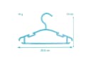 Intirilife Kinderkleiderbügel 10er Set Blau Kunststoff Bild 1