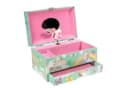 Intirilife Schmuckkasten mit Spieluhr Einhorn Kinder Holz Samt Rosa Bild 2