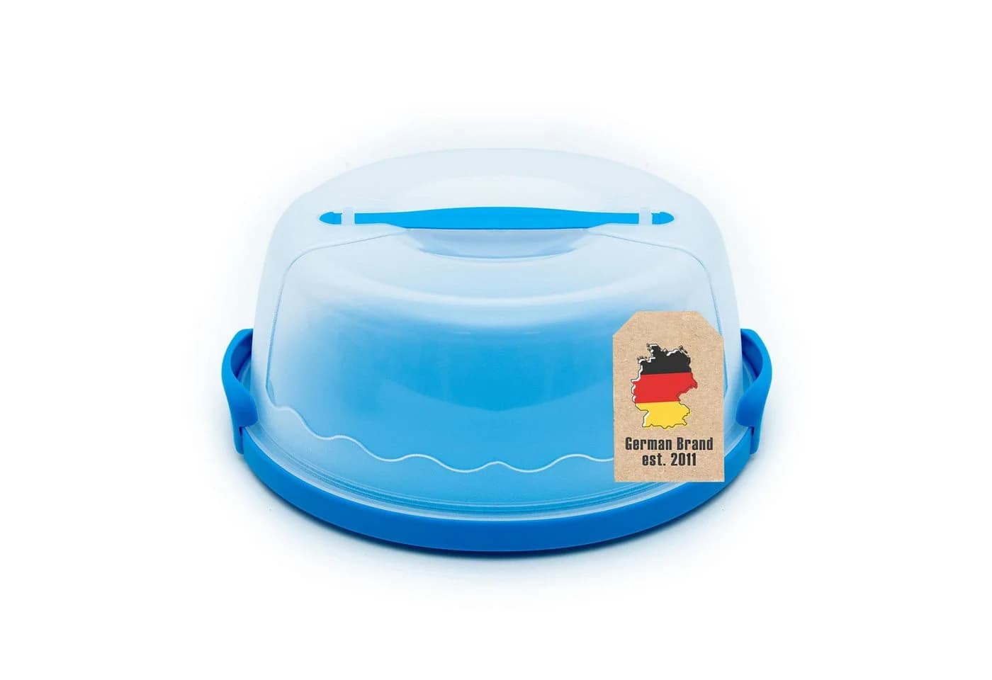 Intirilife Kuchentransportbox Blau Transparent mit Klickverschluss - Bild 2