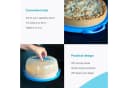 Intirilife Kuchentransportbox Blau Transparent mit Klickverschluss Bild 5