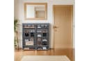 Intirilife Faltschrank Grau Vlies Kleiderschrank mit 12 Fächern Bild 4