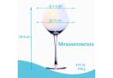 Intirilife Weinglas-Set 6-tlg. Kristallglas Regenbogen-Schimmer 470ml Bild 4