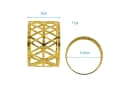 Intirilife Serviettenring Set 6-tlg. Edelstahl Gold Bild 1