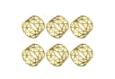 Intirilife Serviettenring Set 6-tlg. Edelstahl Gold Bild 2