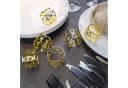 Intirilife Serviettenring Set 6-tlg. Edelstahl Gold Bild 5