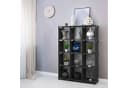 Intirilife Steckregal Schwarz 12 Fächer Modular Bild 5