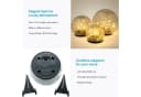 Intirilife LED Dekolicht 3er Set Glaskugel warmweiß Bild 3