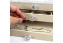 Intirilife Schmuckkasten Beige mit 3 Schubladen und transparenten Deckeln Bild 5