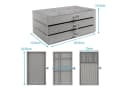 Intirilife Schmuckkasten Grau mit 3 Schubladen Bild 1