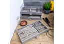 Intirilife Schmuckkasten Grau mit 3 Schubladen Bild 4