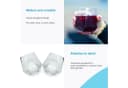 Intirilife Gläser-Set 6-tlg. Hexagon Design 240ml Glas Bild 5