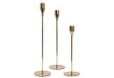 Intirilife Kerzenständer Set 3-tlg. Metall Roségold Bild 2