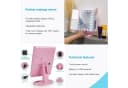 Intirilife Schminkspiegel mit LED-Beleuchtung und 3-fach Vergrößerung Pink Bild 5