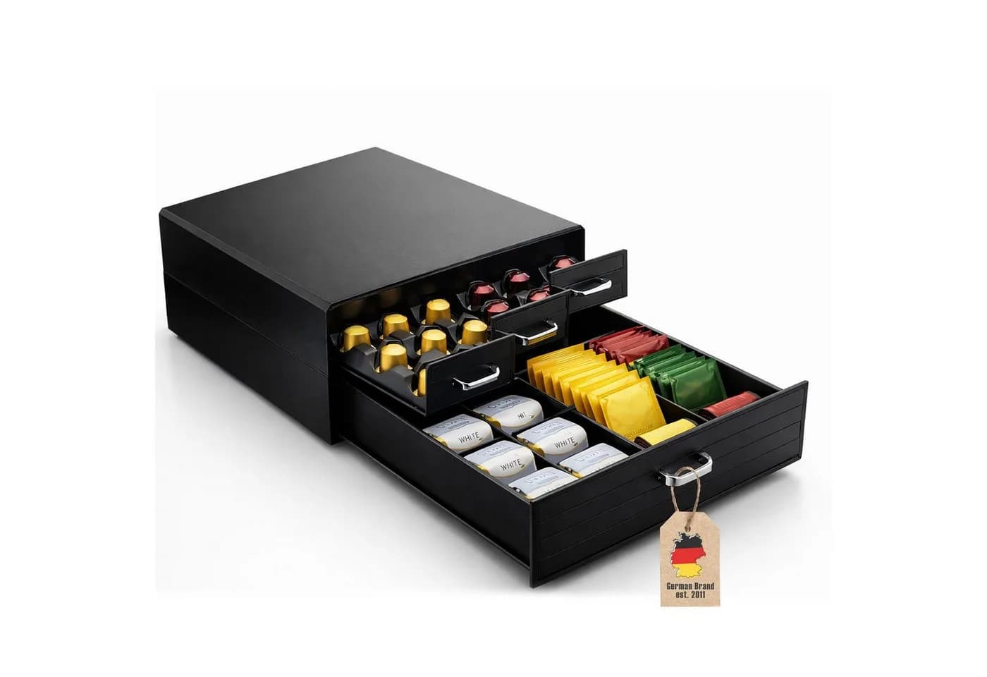 Intirilife Kapselhalter mit Schublade für Nespresso, Vertuo & K-Cup - Bild 2