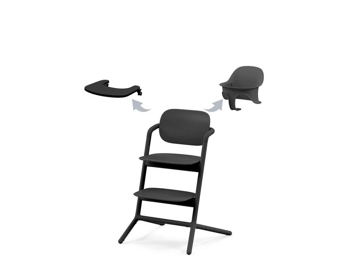 Cybex Lemo 3in1 Hochstuhl Set Schwarz mit Babyset - Bild 2