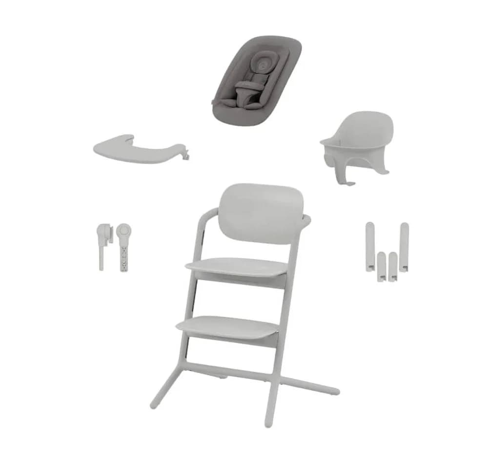 Cybex Lemo 2.0 Hochstuhl 4in1 Set mit Neugeborenenset Grau - Bild 2