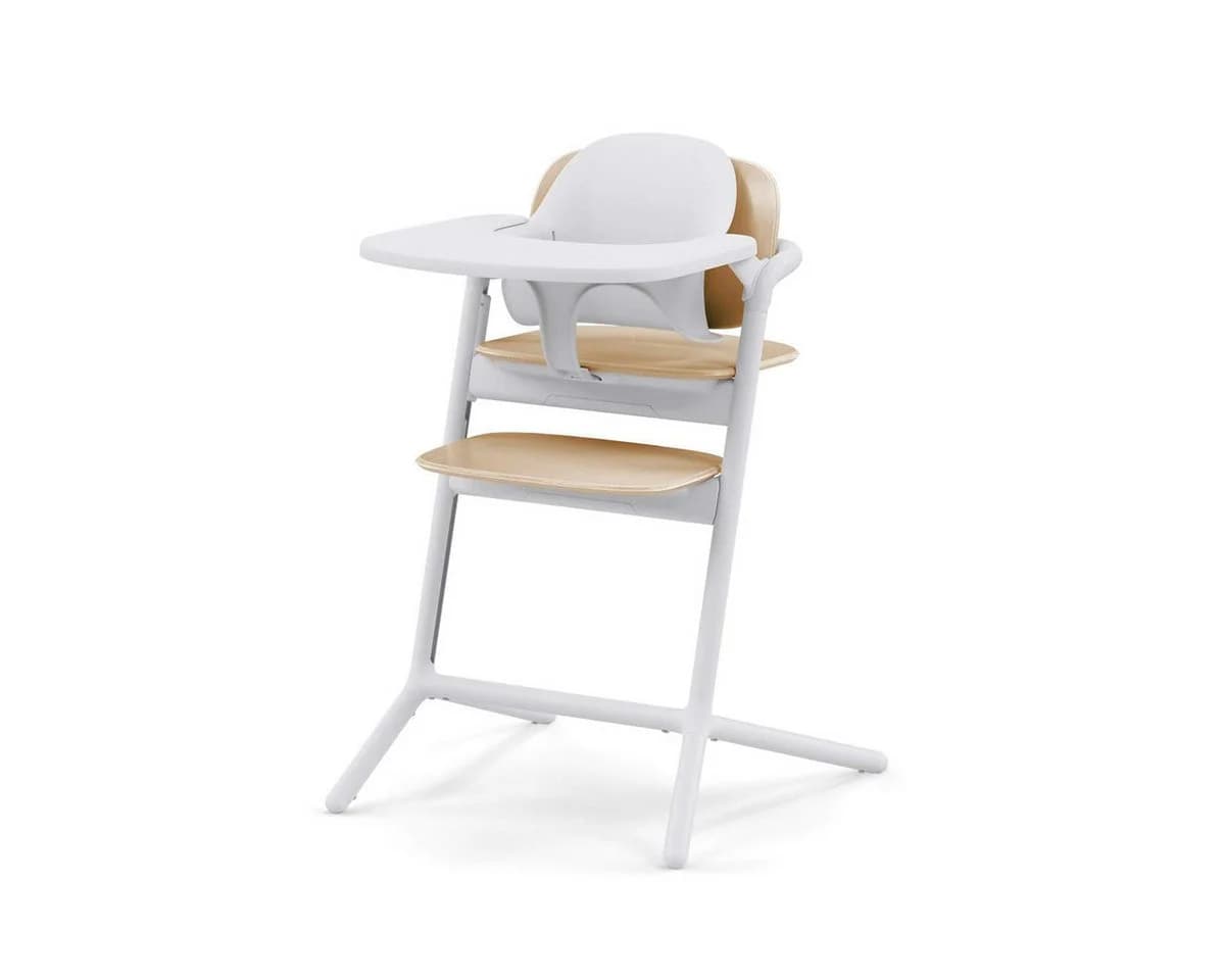 Cybex Lemo 2.0 Hochstuhl 4in1 Set mit Neugeborenenset Weiß/Beige - Bild 3
