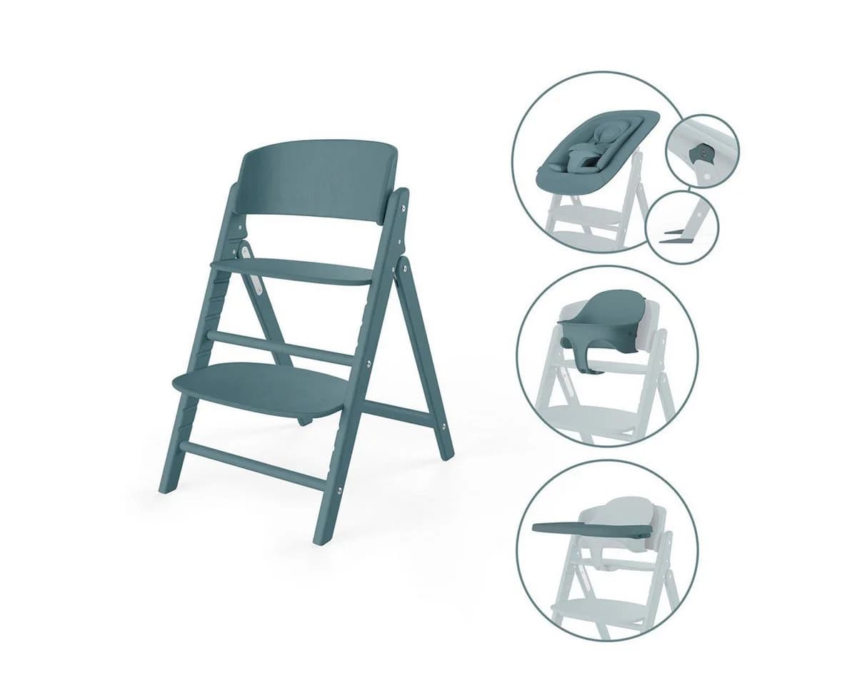 Cybex Hochstuhl Click&Fold 4in1 Blau Buchenholz - Bild 2
