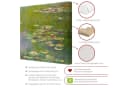Bilderdepot24 Leinwandbild Claude Monet Grüne Seerosen grün Bild 3