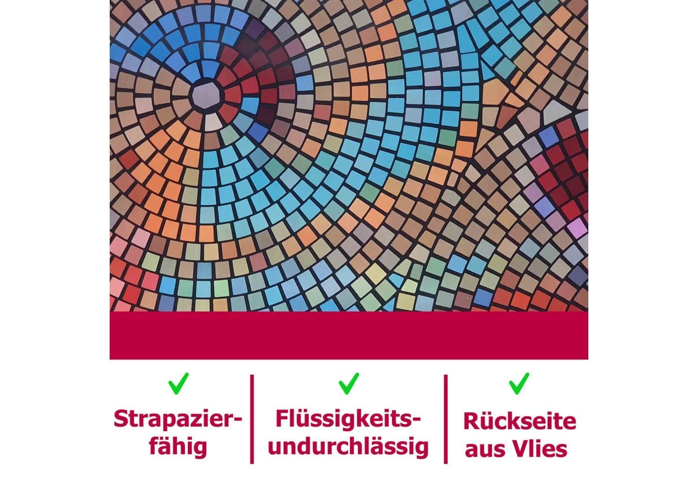 DecoHomeTextil Wachstuch-Tischdecke PVC mit Vliesrückseite - Bild 3