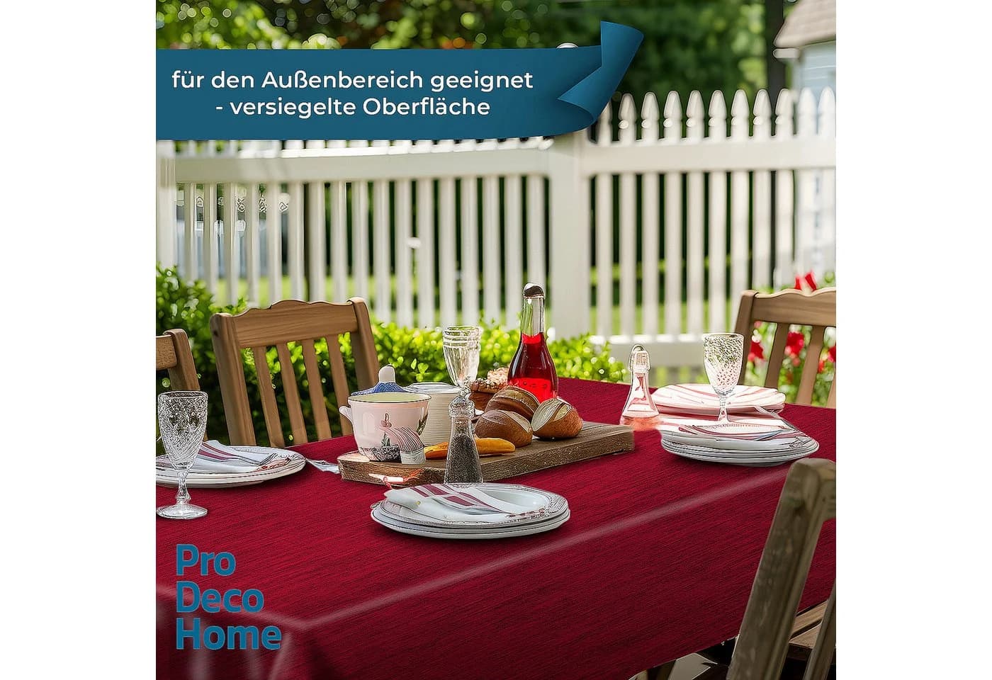 DecoHomeTextil Wachstuch-Tischdecke PVC mit Vliesrückseite - Bild 4