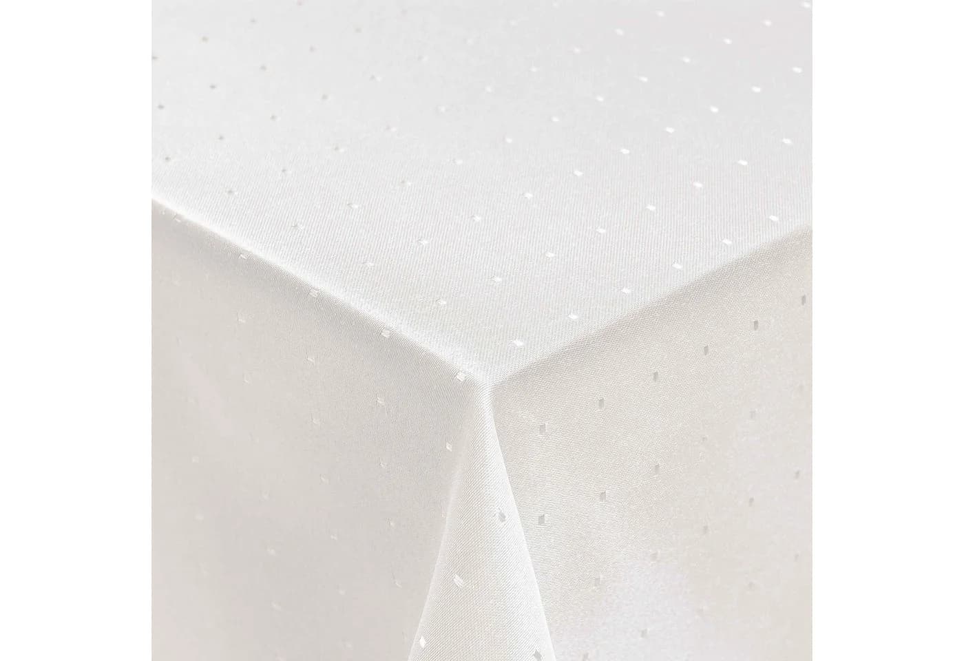DecoHomeTextil Tischdecke Punkte Muster Weiß Polyester - Bild 2