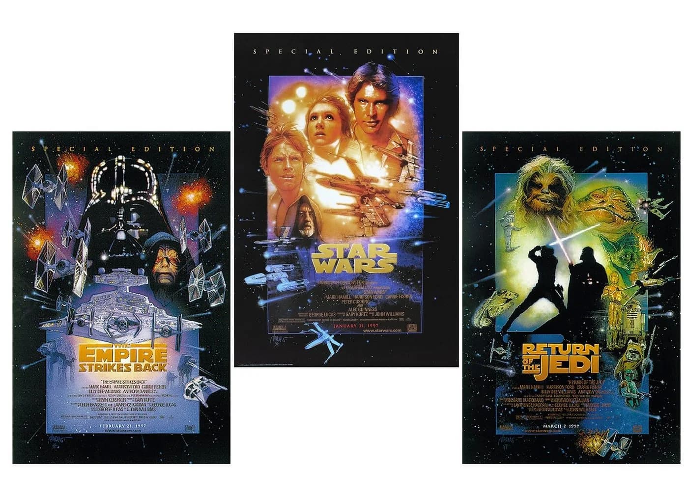 Star Wars Posterset Filmplakat Episode 4 - 6 Special Edition - Bild 2