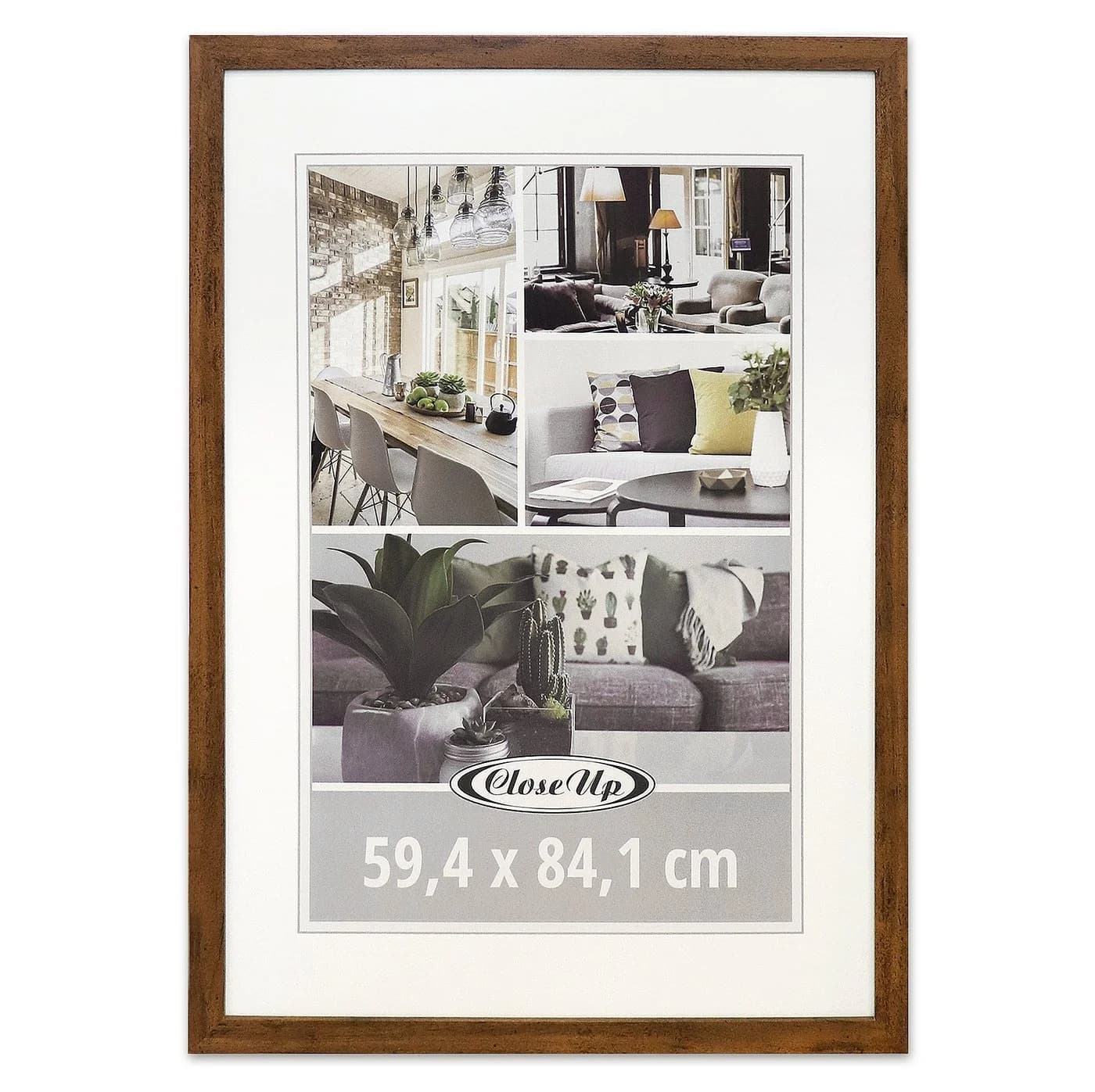 Close Up Posterrahmen Eiche Dunkel PVC Glas - Bild 2