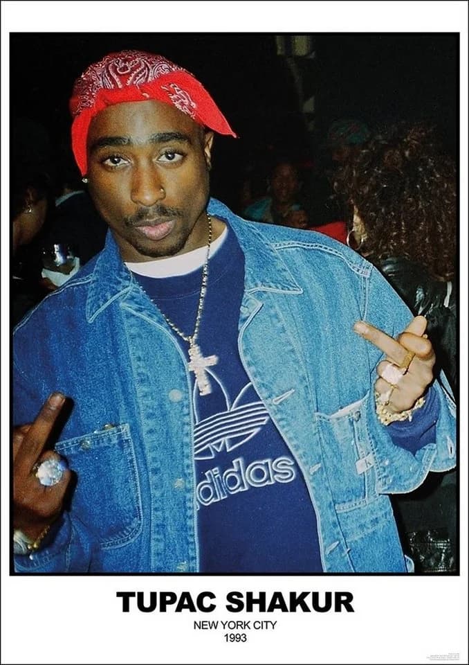Close Up Poster Tupac Shakur New York City 1993