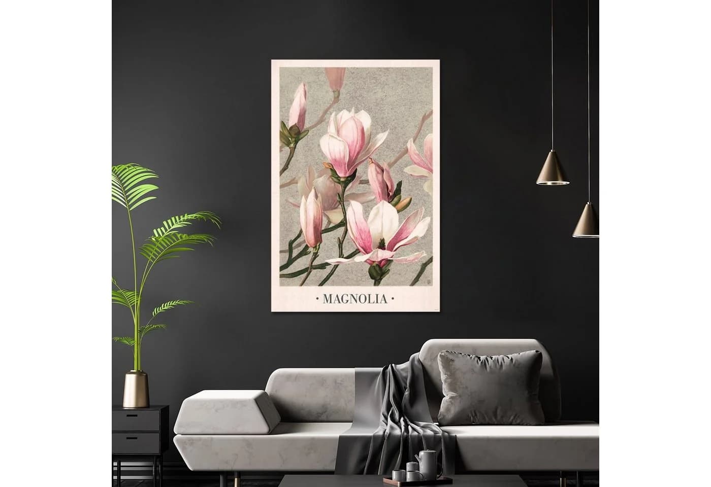 Close Up Poster Magnolia Louis Prang & Co 1886 Bunt - Bild 3