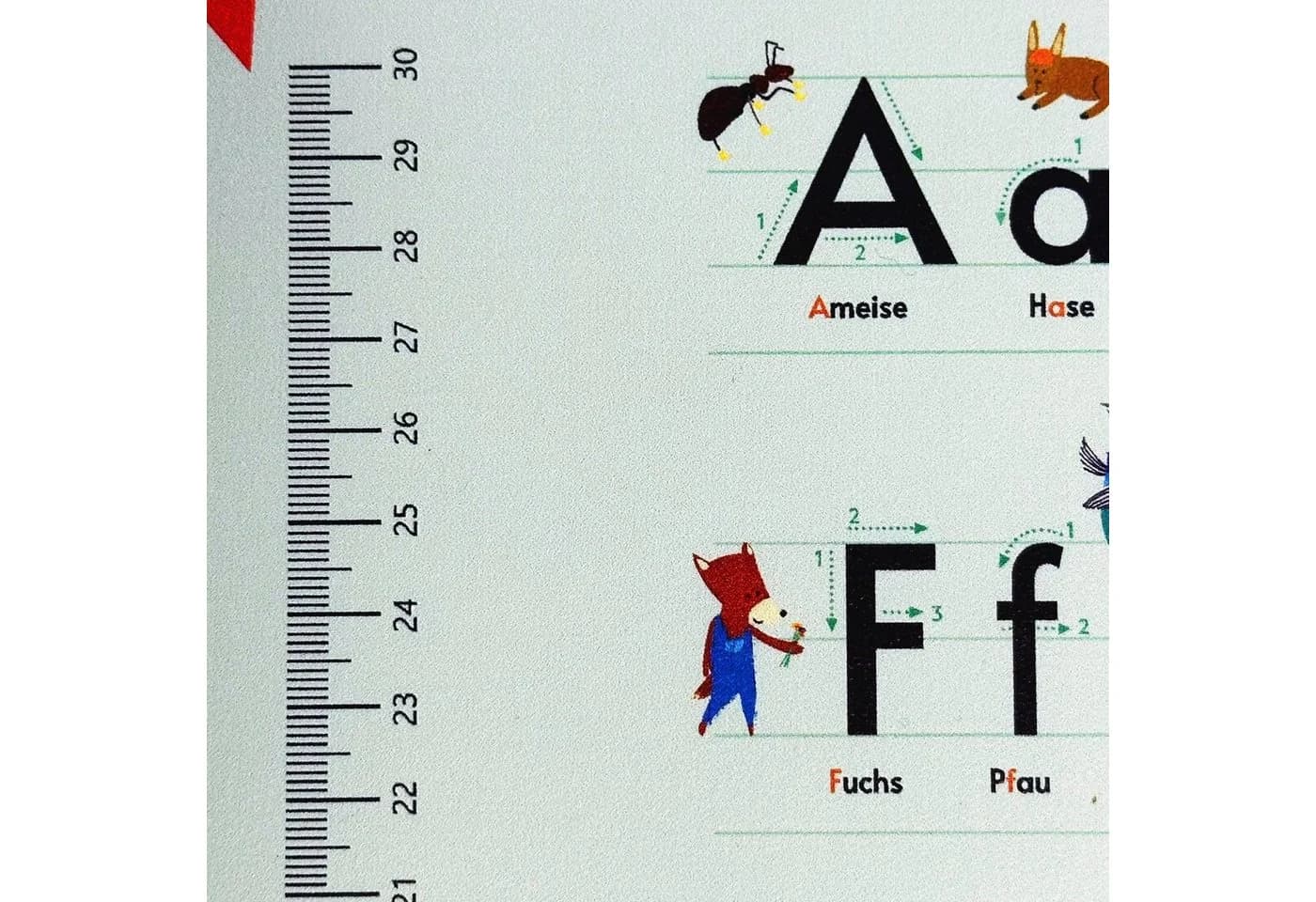 Close Up Schreibtischunterlage Alphabet Blau 60x40 cm - Bild 5