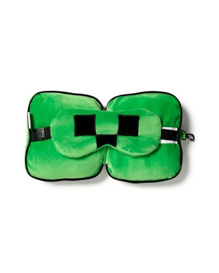 Minecraft Relaxeazzz Reisekopfkissen mit Augenmaske Creeper