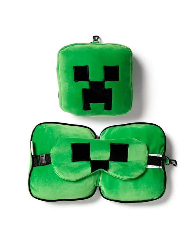 Minecraft Relaxeazzz Reisekopfkissen mit Augenmaske Creeper - Bild 2